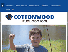 Tablet Screenshot of cottonwoodschool.net
